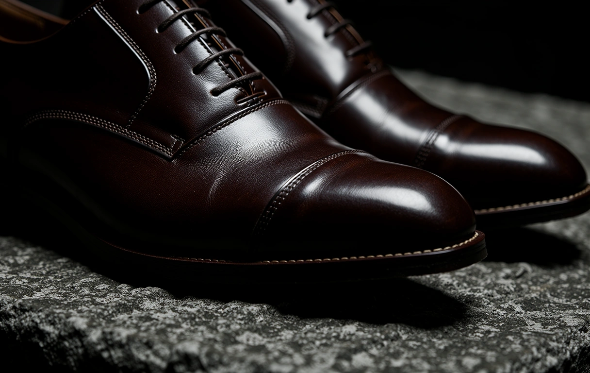 Pantofi Oxford din piele maro